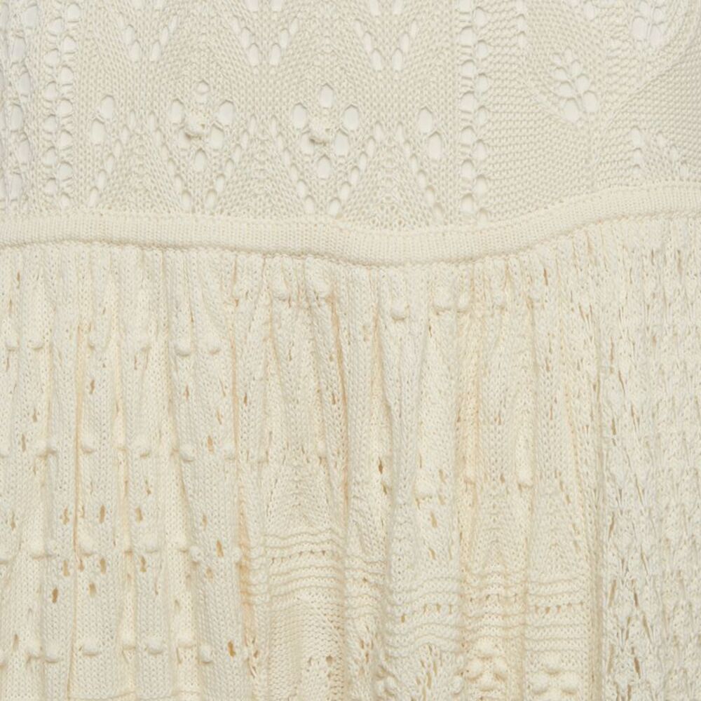 Zimmermann Cream Anneke Patchwork Knit Midi Dress S - Picture 4 of 7